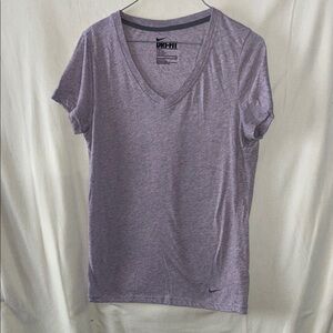 Nike Women's Heathered Purple Short Sleeve Tee